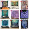 150*130cm polyester Bohemian Tapestry Mandala Beach Towels Hippie Throw Yoga Mat Towel Indian Polyester wall hanging Decor 15pcs