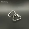H278 / Triángulo equilátero Mini Metal Puzzle Ring Model Solution Brian Teaser Gadget Intelligence juego Juguetes Niños Regalos