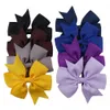 40 New Colors Kid Girls Hair Barrette Clip Bow Hairbow Hairpin Solid Colors Hair Head Grosgrain Ribbon Access ories