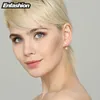 FashionJewelry Doppelstern Ohrringe Schwarz Ohrstecker Roségold Farbe Ohrringe Edelstahl Ohrringe Für Frauen Whole5986049