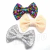 38 Colors 4 Inch Sequin Bow DIY Headbands children Boutique Hair Bows European And American baby head wear T9I00242