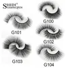 SHIDISHANGPIN 4 Paar Falsche Wimpern Cilios Wimpern Natürliche lange Wimpern Nerz Make-up Volumen 3D Nerz Wimpern Nerz Wimpern