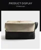 MAANGE Litchi Stria 패턴 블랙 골드 화장품 브러쉬 백 여성 휴대용 지퍼 화장품 가방 메이크업 가방 주최자 여행 액세서리