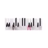 Cabide com design de teclado de piano, com 7 ganchos, colorido, criativo, cachecol, chapéu, suporte para chave, montagem na parede, rack8948399