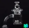 25mm Spin Kuvars Banger Seti ile Terp İnci Kuvars Topu Ekleme ve İplik Carb Cap Domeless Sigara Boru Cam Bong için