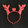 Luminous antlers flashing Christmas elk headband children led lights deer plastic hairband adult hairpin headdress