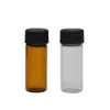 24 pcs / Lot 27 MM / 42 MM Bouteille de tabac à priser en plastique acrylique Snuff Snorter Distributeur Nasal Pipe Verre Pill Bottle Case Stockage Stash Jar