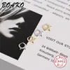 BOAKO Rivetto Spike Orecchini a cerchio per le donne Orecchino in argento sterling 925 Rock Punk Stile gotico Huggie Orecchini Gioelleria raffinata e alla moda Regalo