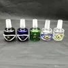 Crooked color eye bubble head Wholesale Glass Hookah, Glass Water Pipe Fittings