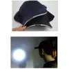 LED -ljuslock Lysande hatt med knappbatteri baseballmössa för utomhusgrillvandring fiske sport män kvinnor casquette homme3269296