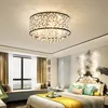 Modern Crystal Led Chandelier Luxury Decor Ceiling Living Room Bedroom Lighting Clear Glass Pattern Cloth Shape White Luster