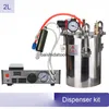 silica gel dispenser kit Ram-type dispensing valve+2L stainless steel dispensing pressure tank+automatic dispensing machine