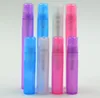 Mini 10ml / 5ml Travel Spray Bottle PP Plast Parfym Atomizer Små tomma Makeup Container Pump Containers Nyaste Hot Sale SN37