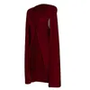 S-2XL Uzun Blazer Kadın Ceket Pelerin Takım Elbise Artı Boyutu Rüzgar Palto Panço Siper Şal Wrap Manteau Cape Giyim Rüzgarlık Yarık