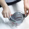 Silikon Seiher Küche Clip auf Topf Sieb Abtropffläche Zum Abtropfen überschüssigen Flüssigkeit Abgießen von Nudel Gemüsekochgeschirr k0827