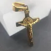 2019 Wysokiej jakości Bling Cross 3D Hip Hop Iced Out Religijna Łańcuch wisiorek Gold Silver Pleted for Men Women Jewelry Fashion Prezent