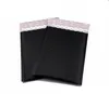 30 pz 15x18 cm Busta imbottita nera Metallic Bubble Mailer Foglio di alluminio Sacchetto regalo Imballaggio Wrap bag bag2714