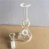 New Arrival: 5.5-Inch Mini Hookah Bong - Small Glass Water Pipe with Clear Color and New Design