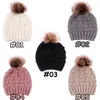 Lindos niños niños sombreros 5 colores niñas niño bebé invierno cálido crochet punto sombrero gorra cabeza gorra niños gorra invierno al por mayor ejy941