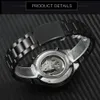 WINNER Official Casual Mens Watches Top Automatic Mechanical Watch Men Skeleton Dial Steel Band Hip Hop Wristwatch252r