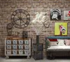 New 10Mx 53cm Rustic Vintage 3D Faux Brick Wallpaper Roll Vinyl PVC Retro Industrial Loft Wall Paper Red Black Grey Yellow Washable KD1