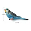 10pcs/lot simulação mini fofo parrot pássaro estatueta modelo de origem caseira decoração em miniatura fada em decoração de jardim acessórios Figura T200331