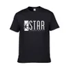 Star Labs Style Designer Shirts Bomull O-Neck Brev Skriv ut Ny sommar Casual Typ Hot Sale Short Sleeve