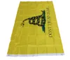 Gadsden-Flagge 3x5ft Rattle Snake treten nicht auf mir Flagge historische amerikanische Banner 100D Polyester Druck Hohe Qualität