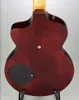 Custom Shop Model 1CLB Lindsey Buckingham Burgundy Wine Red Semi Hollow Electric Guitar Black Body Binding 5 Pcs laminated Mapl6535647