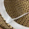 Parent-Child Weave Sun Hattar för kvinnor Lace Ribbon Lace Up Stor Brim Girl Straw Hat Outdoor Beach Hat Sommarhatt Chapeu Feminino