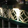 Solar Deck Lights 1LED Lampade da parete per gradini impermeabili per esterni Batteria Ni-MH ricaricabile Illuminazione per recinzione vialetto ad alta efficienza energetica