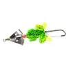 50 sztuk Miękka Gumowa Żaba Fishing Lure Bass Crankbait 3D Symulacja oczu Frog Spinner Spoon Bait 6.2g Akcesoria wędkarskie