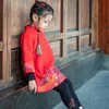 Kids Baby Girls Clothese 2019 Newest Fashion Chinese Style New Year Dresses Winther Thicken Embroidered Cheongsam Dresses Kids Tang Costume