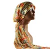 Lace Turban Long Hair Hats Ethnic Bandanna Cap Headscarf Bohemian Floral Headband Headwear Party Islamic Hijab Hair Accessories AZYQ6228