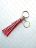 Nouvelle arrivée sublimation Long Coue-Tassels Keychains Fashion Key Ring Transfer Impression Consommables 13 Colours5935310