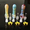 Nector Collectors Kits Hookahs 10mm 14mm 18mm Joint Small Glass Water Pipes NC Set Dab Straw Ship By Sea