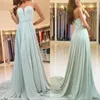 Sexy Rusty Sage Green Bridesmaid Dresses A Line Sweetheart Appliques Floor Length Chiffon Maid of Honor Wedding Guest Prom Dress Custom Made