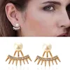 Luxury Designer Jewelry Women Stud Earrings Diamond Paved Ear Jacket Earring Luxury Jewelry Accessories For Girl Women