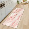 Black White Marble Printed Doormat Long Kitchen Rugs Door Mats Welcome Floor Mats Karpet Front Porch Rugs Foot Pad Tapete LZR75