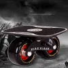 Drift Board Two PU Wheels Aluminum alloy Skateboard For Freeline Roller Road Drift Skates Antislip Deck Skates Wakeboard IB97