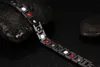 Mode - Verzending Zwarte Heren Gezondheid Armbanden Armbanden Magnetische 316L roestvrij stalen bedelarmband sieraden voor man S915