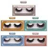 5D Vison Cils naturel faux cils longs cils Extension Faux Faux cils Maquillage des yeux Outil avec la boîte RRA2868