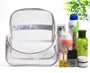 DHL 50pcs Tolietry kits Mulheres PVC transparente Multifuncional Waterproof Viagem Praia Cosmetic Bag