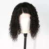 Curly Bob Lace Front Wig Brazilian Virgin Human with Baby Hair Short Curl for Black Women Side Part Pre Plucked Slightly Bleached Knots