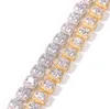 10mm Iced Out Bling AAA Zircon 1 Row Tennis Chain Necklace Men CZ Necklace Hip hop Jewelry 7 inch--24 inch Gold Silver Charms