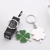 Vier Blattklee Klee Schlüsselbund Edelstahl Schlüssel Ring Lucky Car Key Chain Creative Mode Halter Bag Anhänger Charm Schlüssel Juwely1091853