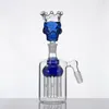 Cam Kase Kafatası Ile Taç Büyük Boy Cam Slayt Herb Tutucu 14mm 18mm erkek Bong Bong Için Bong Bong