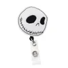 Key Rings Medical Cartoon Felt Retractable Badge Holder Pull Reel Nurse ID Name Card Tag With Clip