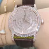 DM Top Version Traditionnelle Jewelry Series 82760000G9852 Diamonds Dial Miyota 9015 Automatisk herrklocka Diamant Case Designer 8003066