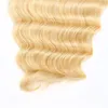 613 Cor Brasileira Virgem Cabelo Humano 134 Lace Frontal Com Cabelo Do Bebê Cor Loira 13X4 Frontais Onda Profunda Kinky Curly 1224inch1628304